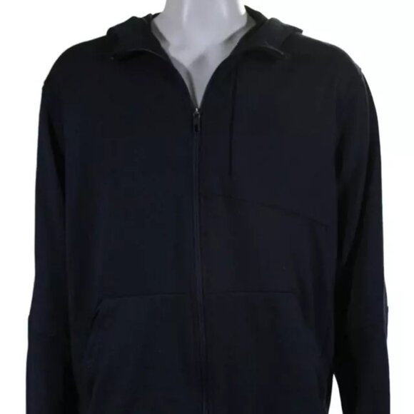 $199 Authentic LULULEMON Athletica Men’s Navy-Blue Hoodie Sweat Jacket Sz.XL